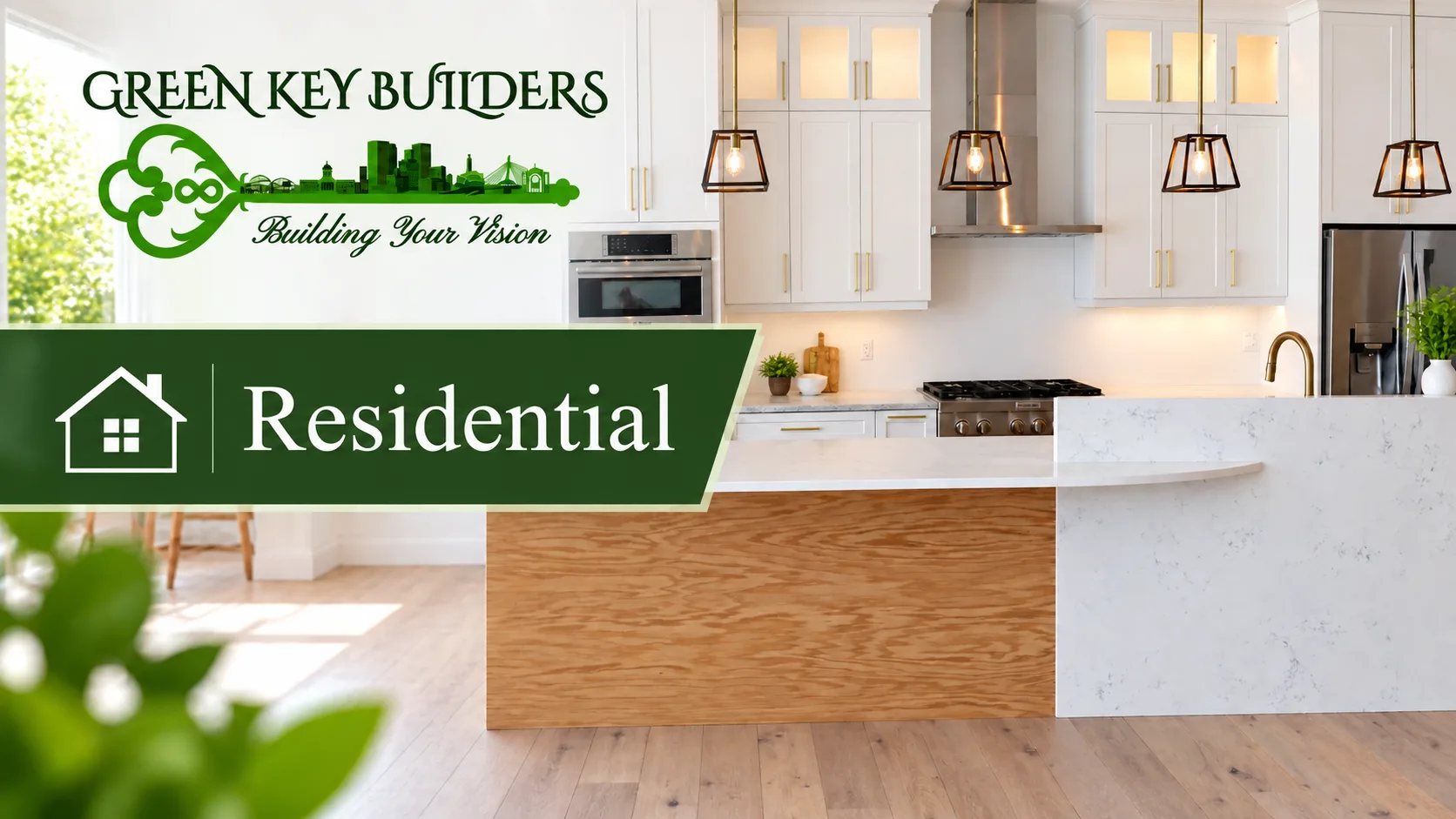 Green Key Builders Residential Construction title card